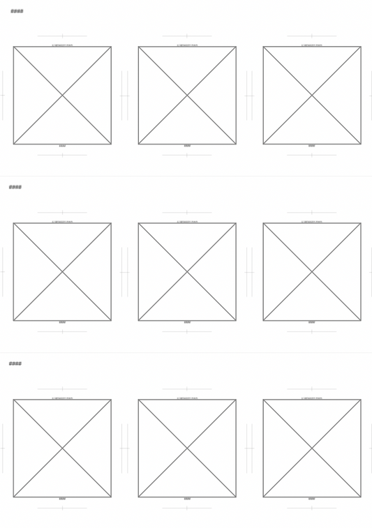 Template photoshop 50mm x 50mm