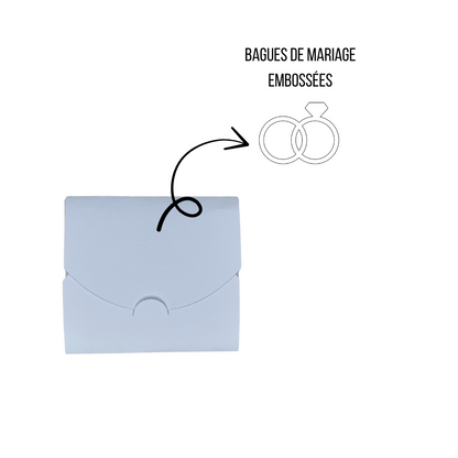 Magnet "remerciement" Mariage personnalisé avec photo, texte et enveloppe