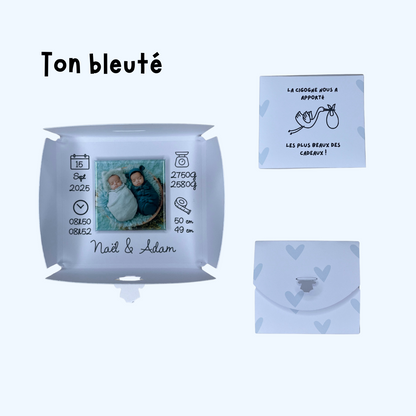 Magnet faire-part Naissance personnalisé avec photo et enveloppe